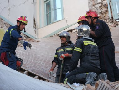 Συνάντηση Π. Σκουρλέτη και Γ. Πάλλη για τις σεισμόπληκτες περιοχές της Λέσβου